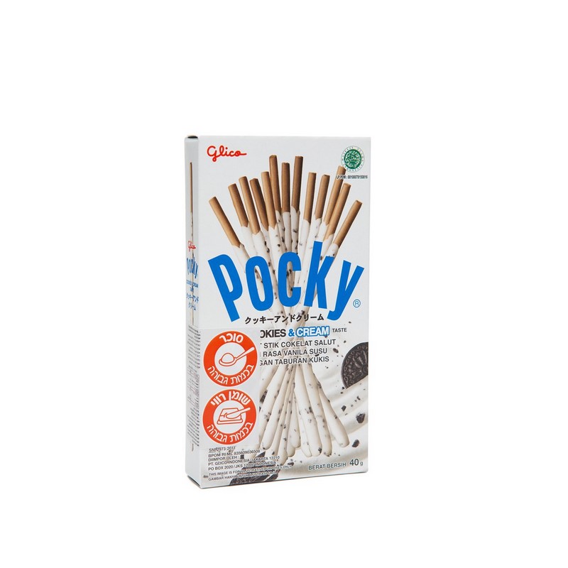 מקלות פוקי בטעם שוקולד לבן ועוגיות Pocky white chocolate & cookies